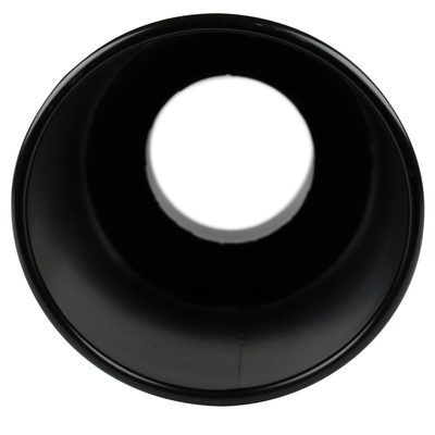 Universal 5" Inlet/8" Outlet Black Stainless Steel Bolt-On Angled Exhaust Tip