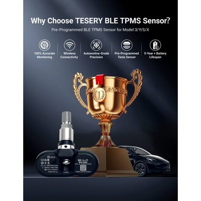 TESERY OEM BLE Bluetooth Tire Pressure Monitoring Sensor (TPMS) for Model 3/Y/S/X