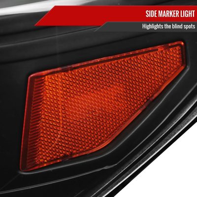 2014-2021 Toyota Tundra LED CBar Projector Headlights Arrow Turn Signals Black