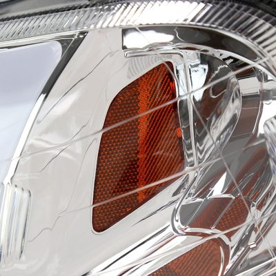 1999-2000 Honda Civic Coupe/SD LED Bar Factory Style Headlights Chrome/Clear