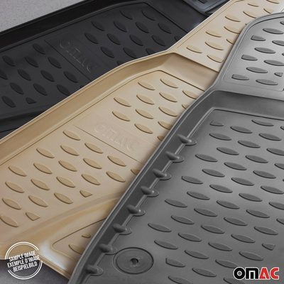 2019-2026 Audi A6 S6 RS6 Sedan Avant Allroad Floor Mats Liners Full Set All Weather Beige