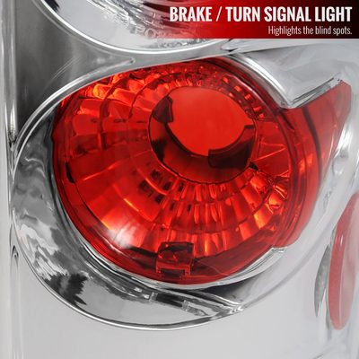 2004-2008 Ford F-150 Styleside Tail Lights Chrome Housing/Clear Lens