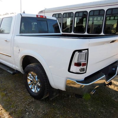 2009-2018 Dodge RAM 1500 2500 3500 White Bar LED Tail Lights Chrome