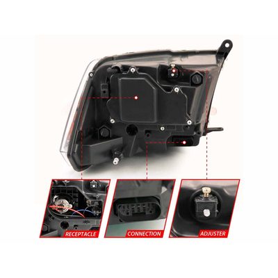 Fits 2009-2018 Ram 1500, 2010-2018 2500/3500, 2019-2023 1500 Classic (ANZ-111439)