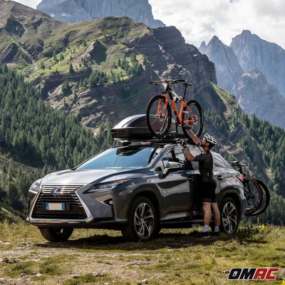G3 Roof Bike Rack 360° Rotating Arm Aluminium 1 Bike 44.1lb Lockable