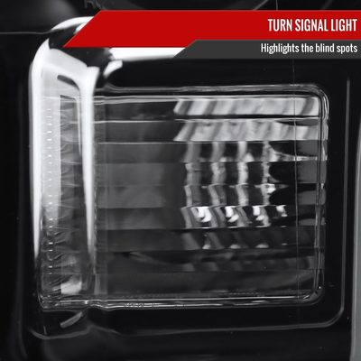 2015-2017 Ford F-150 LED Bar Projector Headlights Black Housing/Smoke Lens