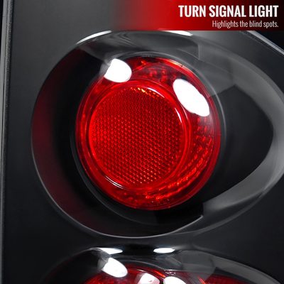 2002-2006 Dodge RAM Tail Lights Matte Black Housing/Clear Lens