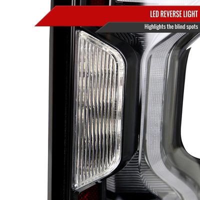 2019-2023 Chevy Silverado 1500/2500HD/3500HD LED Tail Lights Matt Black