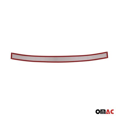 2024 Fiat 500e HB Cabrio Rear Bumper Sill Cover Carbon Foiled Stainless Steel Black 1x