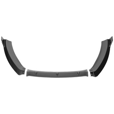 2014-2019 Ford Fiesta Glossy Black 3Pcs Front Bumper Lip Splitter Kit