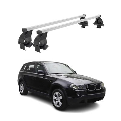 2004-2010 BMW X3 E83 Roof Rack Cross Bars Silver