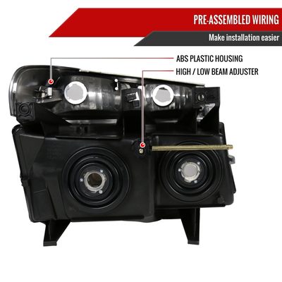 2004-2012 Chevy Colorado /Canyon Isuzu I-Series Headlights Pair Chrome