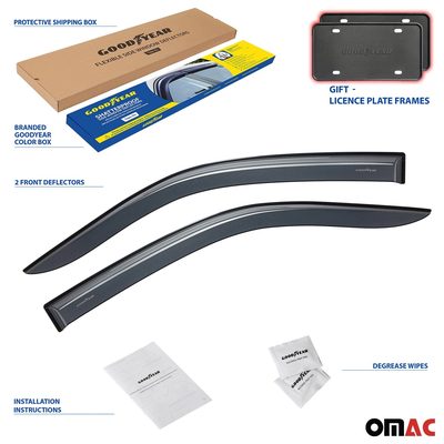 Goodyear Wind Deflectors for Chevy Silverado 1500 2007-2013 Regular Cab 2x