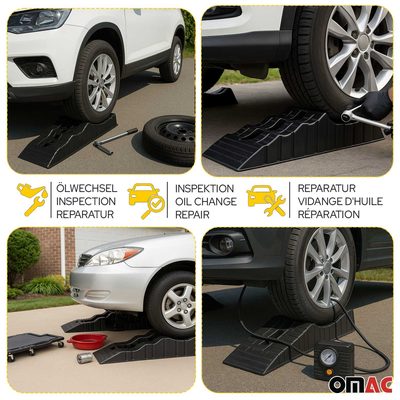 Multi-Level Ramps RV Trailer Camper Car Wheel Chocks / Stabilizer 2 pcs