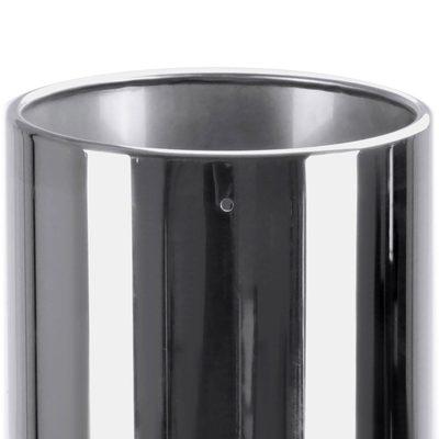 Universal 5" Inlet/8" Outlet Chrome Stainless Steel Bolt-On Angled Exhaust Tip