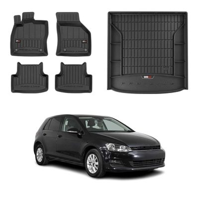 OMAC Floor Mats & Cargo Liners for VW Golf SportWagen Mk7 2015-2019 Upper Trunk