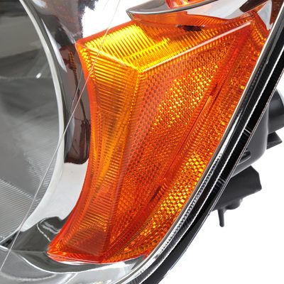 2002-2004 Honda CR-V Factory Style Headlights w/Amber Reflector Chrome/Clear