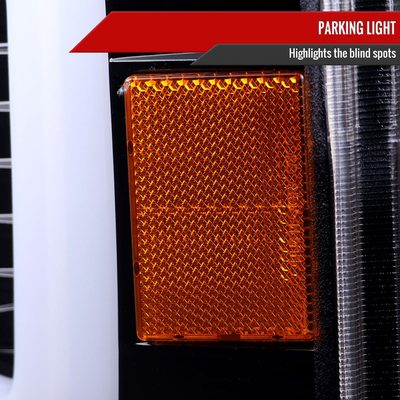 2008-2010 Ford F-250/350/450/550 LED Signal Bar Projector Headlights Jet Black