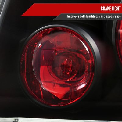 2005-2008 Dodge Charger Tail Lights Matte Black Housing/Clear Lens