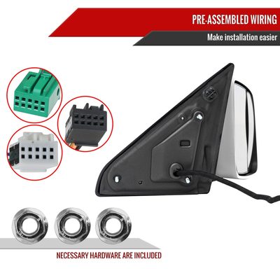 2019-2022 Ram 2500 3500 Chrome Auto-Fold Side Mirror & Turn Signal Passenger