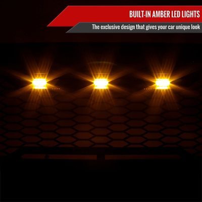 2005-2011 Toyota Tacoma Matte Black Mesh Replacement Grille w/ LED Lights