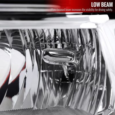 2019-2024 Dodge RAM 2500/3500/4500/5500 Factory Style Headlights Chrome/Clear