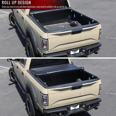 2019-2022 Dodge RAM 1500 Crew Cab 6.4ft Bed 1PC Soft Roll Up Tonneau Cover