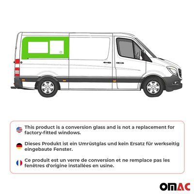 2010-2018 Mercedes Sprinter W906 Local Pickup Window Glass Rear Right Sliding L2