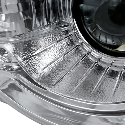 2005-2010 Chrysler 300 Projector Headlights w/ LED Light Strip Chrome/Clear