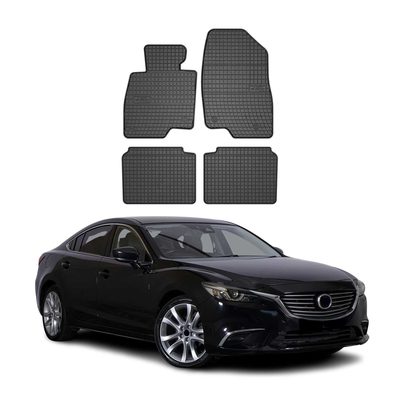 2014-2021 Mazda 6 Floor Mats Liners Full Set All Weather Rubber Black