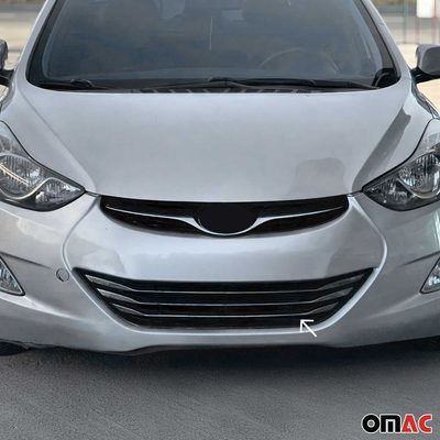 2011-2013 Hyundai Elantra Sedan Front Bumper Trim Molding Stainless Steel