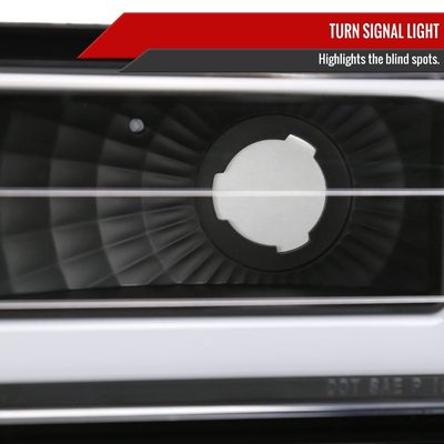 1988-1998 Chevy/GMC C10 C/K LED Strip Bumper Corner Signal Lights Matt Black