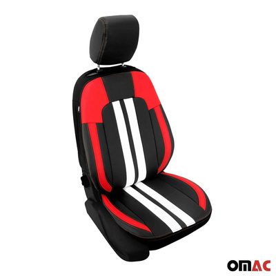 Volkswagen Front Car Seat Covers Protector Black White Breathable Cotton