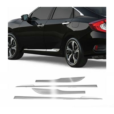 2016-2021 Honda Civic Sedan Side Door Molding Trim Stainless Steel