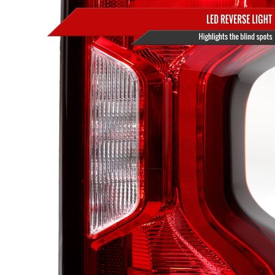 2019-2023 Chevy Silverado 1500 /2500HD/3500HD LED Tail Lights Chrome/Red