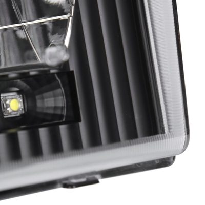 1992-2006 Ford Econoline Factory Headlights SMD LED Light Strip Matt Black