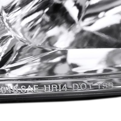1993-1997 Honda Del Sol Crystal Headlights w/ Amber Reflector Chrome/Clear