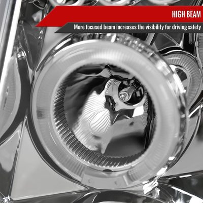 2005-2007 Nissan Pathfinder/ 05-2008 Frontier Dual Halo Headlights Chrome