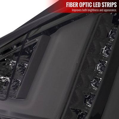 2014-2019 Ford Fiesta Hatchback LED Bar Tail Lights Chrome/Smoke Lens