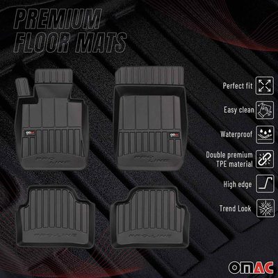 OMAC Premium Floor Mats for BMW 3 Series E91 2006-11 All-Weather Heavy Duty 4Pcs