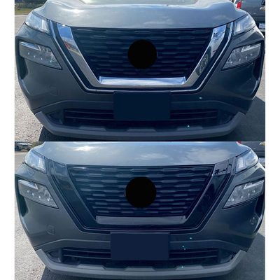 2021-2023 Nissan Rogue Grille Overlay Gloss Black 1Pcs ABS Plastic