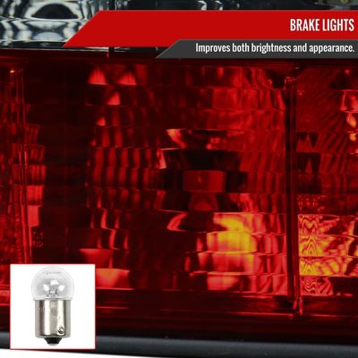 1992-1998 BMW E36 3 Series Sedan Tail Lights Chrome Housing/Red Smoke Lens