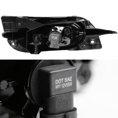 2009-2011 Honda Civic Coupe H11 Fog Lights Kit Chrome Housing/Clear Lens