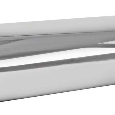 Universal 2.5" Inlet Stainless Steel Exhaust Muffler w/ Oval Tip