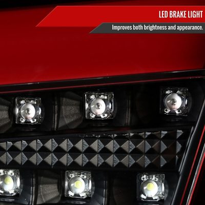 2008-2017 Mitsubishi Lancer / Lancer EVO X Red Bar LED Tail Lights Black/Red