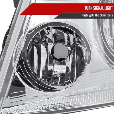 2004-2008 Ford F-150/ Lincoln Mark LT Replacement Headlights Amber & Chrome
