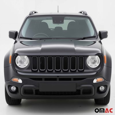 2015-2018 Jeep Renegade Headlight Trim Bottom Chrome ABS 2Pcs
