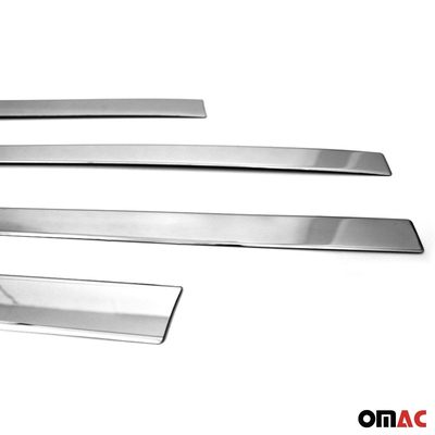 2011-2016 Kia Sportage Side Door Molding Trim Skirt Garnish Stainless Steel Silver 4Pcs