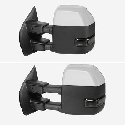 2017-2019 Ford F-250/350/450/550 Heated BSM ATS & Manual Towing Mirrors Smoke