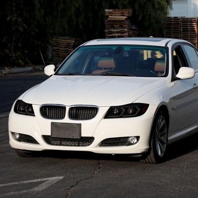 2006-2011 BMW E90 3 Series Sedan 3D Iced LED Dual Projector Headlights Smoke